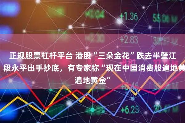正规股票杠杆平台 港股“三朵金花”跌去半壁江山，段永平出手抄底，有专家称“现在中国消费股遍地黄金”
